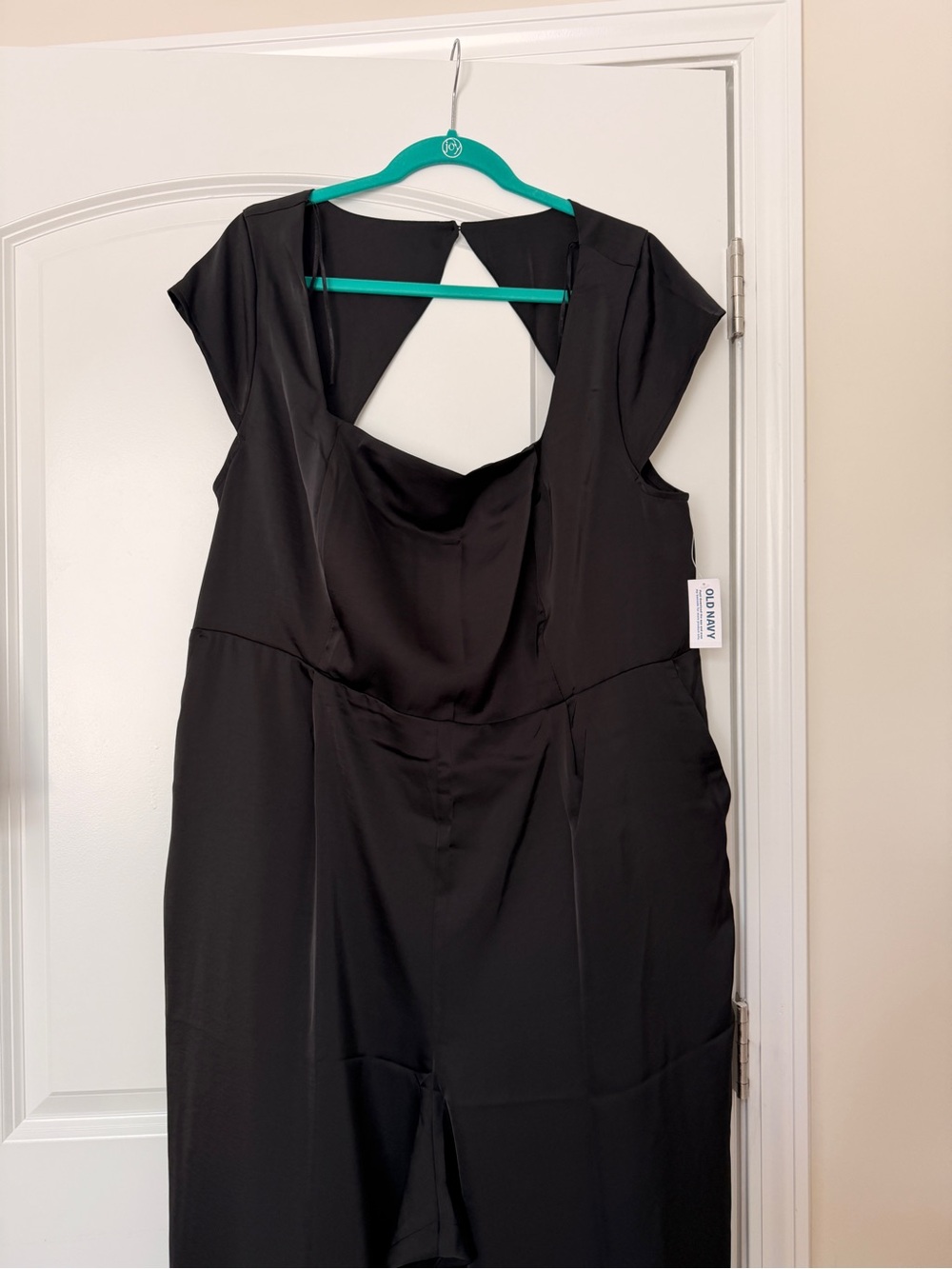 Old Navy Black Satin Jumpsuit